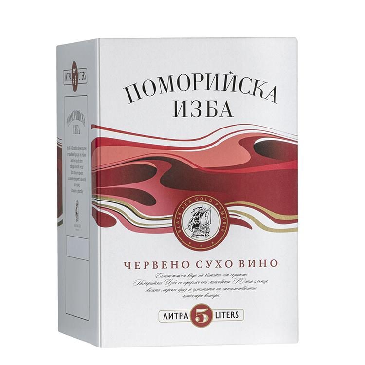 Вино Поморийска Изба Червено Вино 5Л