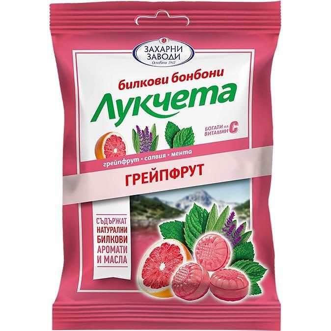 Бонбони Лукчета Грейпфрут 75ГР