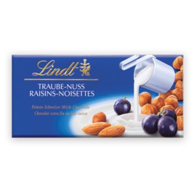 Шоколад Lindt Raisin/Hazelnut 100ГР
