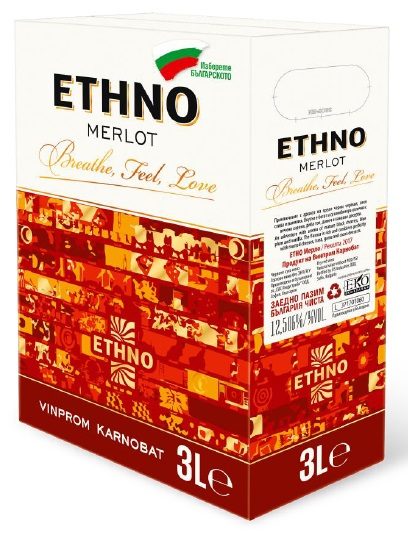 Вино Етно Мерло 3Л