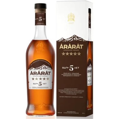 Бренди Арарат 5* 0.7Л