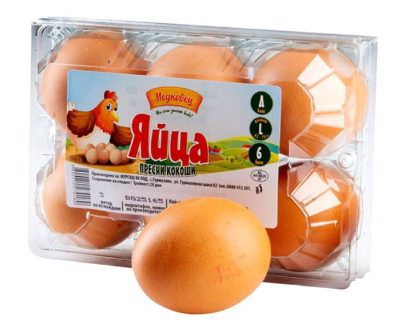 Яйца Медковец L Размер 6БР