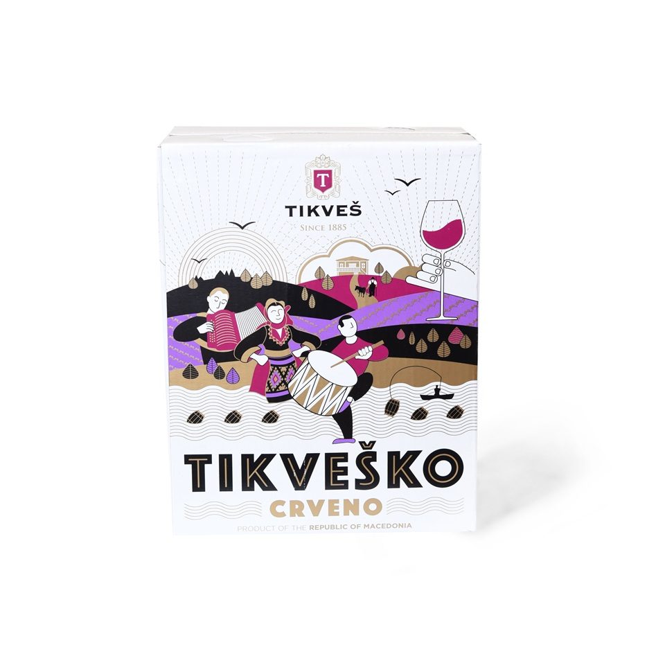 Вино Тиквеш Червено 3Л
