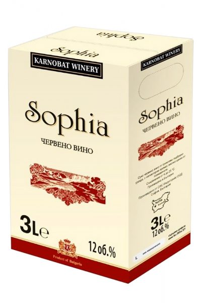 Вино София Червено Карнобат 3Л